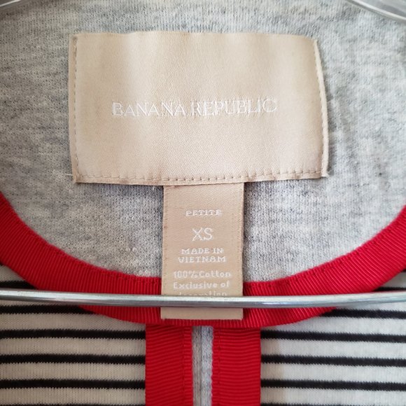 Banana Republic Light Grey Cotton Blazer XS Petite - Picture 4 of 6